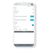 Tidlig version af tidsregistrering app